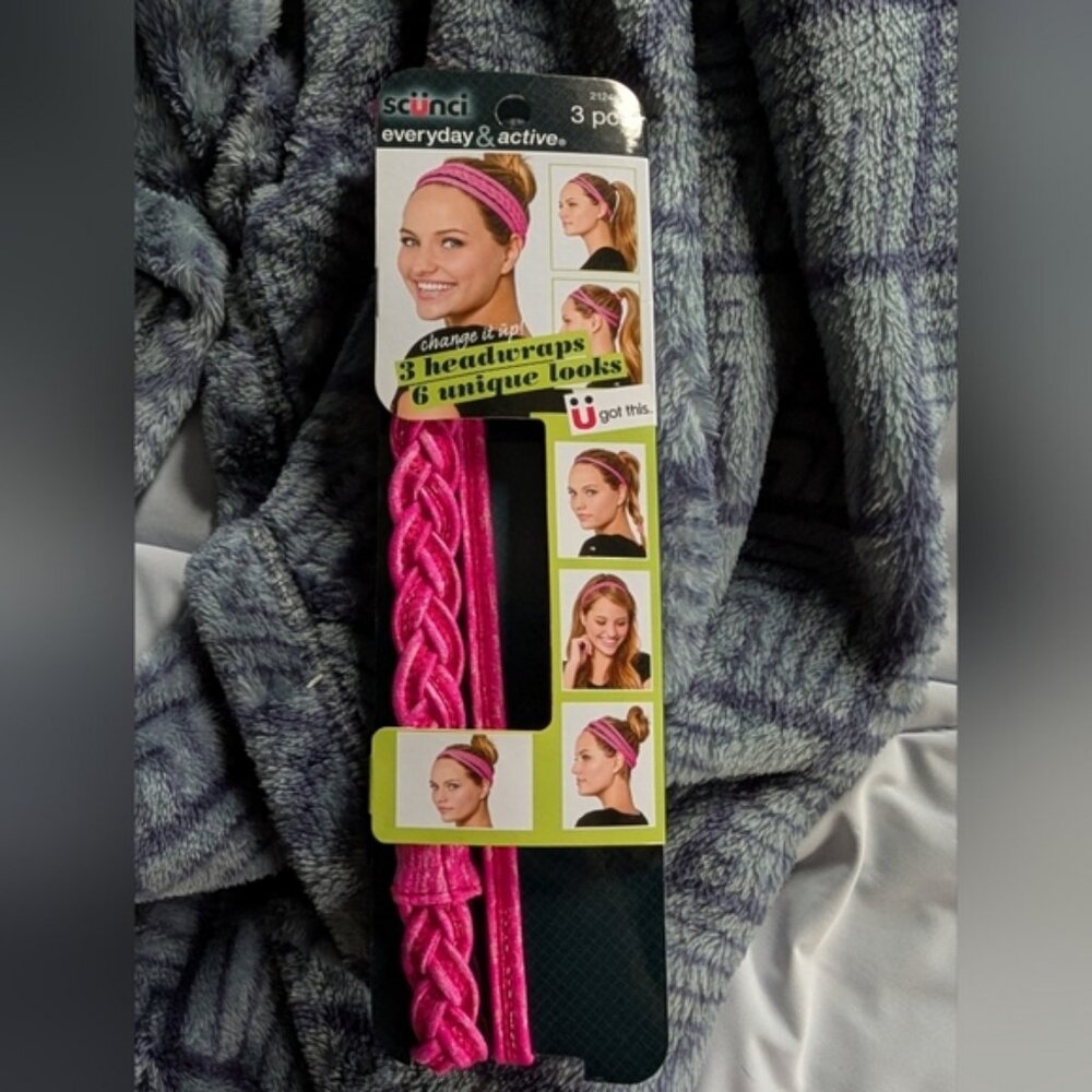 Scunci Everyday &amp; Active Change It Up Headband, PINK (New)